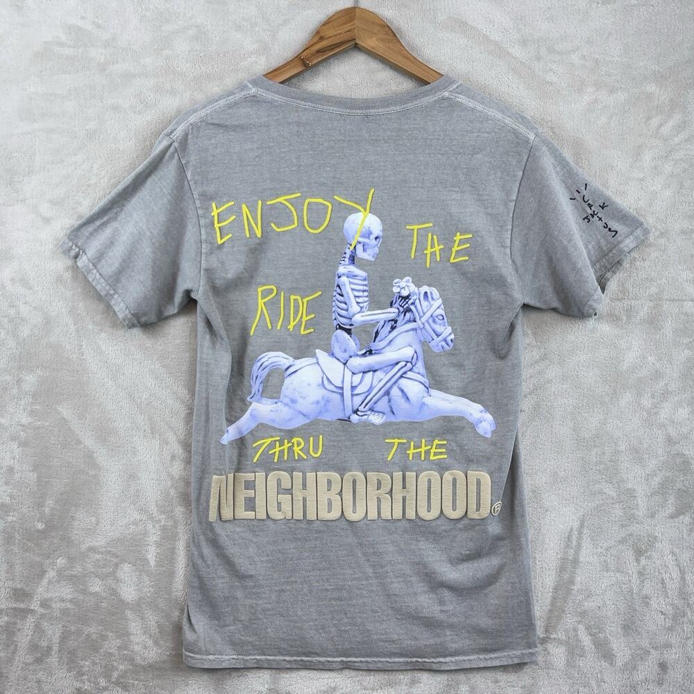 Travis Scott Cactus Jack x Neighborhood Tokyo T Shirt Men's Small Puff Print - Picture 2 of 11
